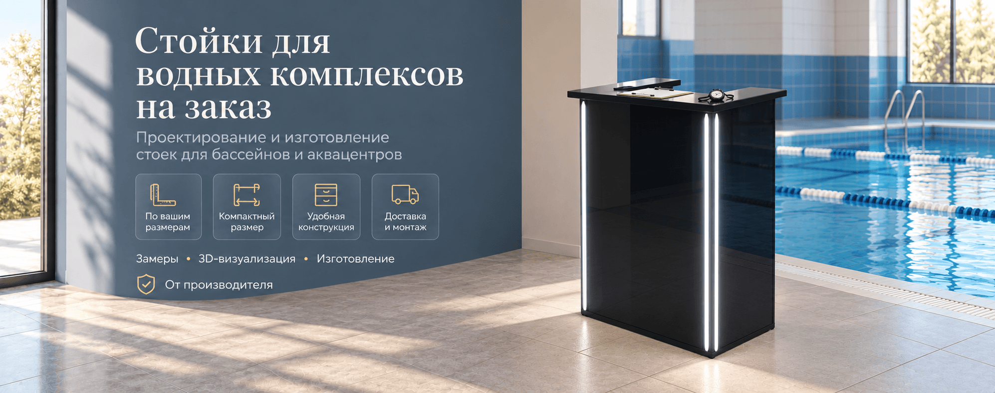 Стойки для водных комплексов