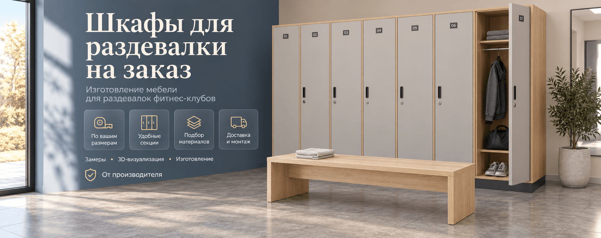 Шкафы для раздевалки
